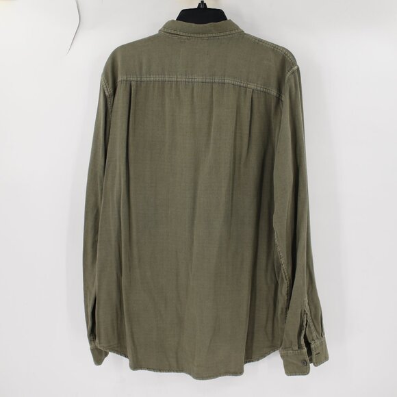 Buck Mason Olive Casual Button Down Shirt - Picture 8 of 13
